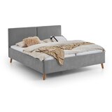 Meise Möbel Sivi tapecirani bračni krevet s podnicom 180x200 cm Piano – | shoptok.hr