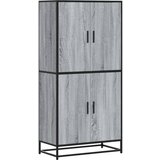 Maison Chic Visoka omara - Komoda - Predalnik siva sonoma 68x35x139 cm inženirski les, (21720967) | Shoptok.si
