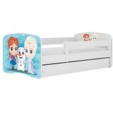 HAPPYKIDS Otroška postelja Dreamy 180x80 frozen z ležiščem brez predala Bela | Shoptok.si