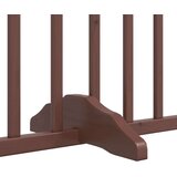 vidaXL Ograda za pse z vrati zložljiva 12 panelov rjava 960 cm les | Shoptok.si