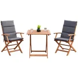 set za balkon comodoro, blazini, les