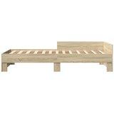  Okvir kreveta bez madraca boja hrasta sonome 75 x 190 cm drveni | shoptok.hr