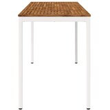  Stol za bar u vrtu NAARDEN Prirodna i bijela - Prirodna i bijela 196 x 80 5 x 105 cm | shoptok.hr