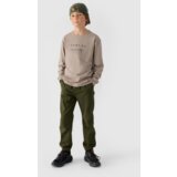 4f Boys Jogger Casual Pants Plain Khaki 4FJWMM00TTR | shoptok.hr