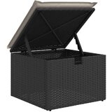  6-dijelni set vrtnih sofa s jastucima crni od poliratana | shoptok.hr