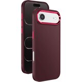 AVIZAR Ovitek za iPhone Air, mat zaključek s kovinskim obročem za kamero, Bordeaux, (5000189174) | Shoptok.si