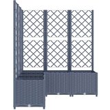  Sadilica s rešetkom tamnosiva 120 x 120 x 136 cm pp | shoptok.hr
