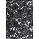 Novel RAVNO TKANA PREPROGA Spark 410 Schwarz / Silber 120/170 cm črna, srebrne barve | Shoptok.si