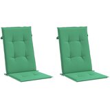  Jastuci za vrtne stolice 2 kom zeleni 120x50x3 cm od tkanine | shoptok.hr
