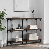  Konzolni stol boja smeđeg hrasta 100x29x75 cm konstruirano drvo | shoptok.hr