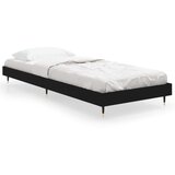 The Living Store Posteljni okvir črn 75x190 cm inženirski les - Posteljni Okvir, (21526292) | Shoptok.si
