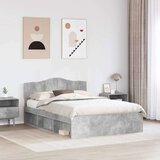  Konstrukcija postelje Beton 140 x 200 cm Masivno borovo les, (5000102532) | Shoptok.si