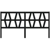  Uzglavlje za krevet crno 206 x 4 x 100 cm od masivne borovine | Eponuda.com