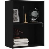 vidaXL Knjižnica črna 60x30x76,5 cm iz umetnega lesa | Shoptok.si