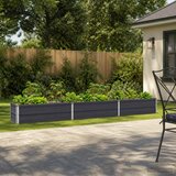  Povišeni vrtni krevet Antracit 240 x 40 x 24 cm | shoptok.hr