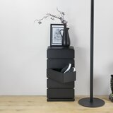 Spinder Design Črna kovinska komoda 37x72,5 cm Joey – | Shoptok.si