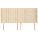  Uzglavlje s ušima krem 183x23x118/128 cm od tkanine | shoptok.hr
