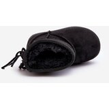 Boto Children's Furry Fringed Snow Boots Black Mikyla | Shoptok.si