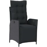  9-dijelni vrtni blagovaonski set s jastucima crni od poliratana | shoptok.hr