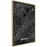  Poster - City Map: Brussels (Dark) 40x60 Cijene
