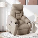 vidaXL Električni naslanjač s funkcijo vstajanja taupe mikrovlakna | Shoptok.si