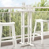 vidaXL Bar Stol Bijeli 55x55x107 cm HDPE | shoptok.hr