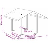  Dimnjački poklopac Srebrno 50 x 60 x 37 cm Nehrđajući čelik | shoptok.hr