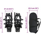 3 u 1 snježne krplje Srebrna i crna 53,5 x 21 cm | shoptok.hr