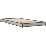 vidaXL Okvir za krevet boja hrasta 100x200cm konstruirano drvo i metal | shoptok.hr