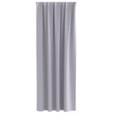 vidaXL Zavjese sa zavjesama 2 pcs Metalna siva 260 x 140 cm Poliester | shoptok.hr