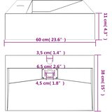  Umivaonik od lijevanih minerala/mramora 60x38x11 cm antracit | shoptok.hr