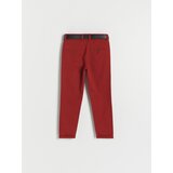 Reserved - Chino hlače s remenom - crvena | shoptok.hr