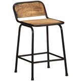 vidaXL Barski stolčki 2 črni 46x35,5x70 cm trden mangov les | Shoptok.si