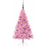  Umjetno predsvijetljeno božićno drvce Ružičasta 120 cm PVC | shoptok.hr