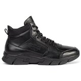 Shelvt Men's high insulated ankle boots made of faux leather Cene