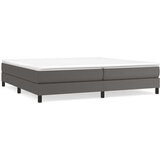  S oprugama i madracem sivi 200x200 cm od umjetne kože | shoptok.hr