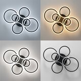  brilagi-led prigušiva plafonska lampa orbits LED/85W/230V 3000-6500K crna +daljinski upravljač | Eponuda.com