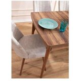 Hanah home Set Trpezarijski sto i 6 stolica Lidyana Cream | Eponuda.com