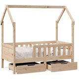 Maison Chic Otroška postelja - Otroški ležaj - Otroški posteljni okvir s predali 70x140 cm trdna borovina, (21698297) | Shoptok.si