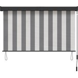 Rolo zavjesa Antracit i bijelo 180 x 250 cm Tkanina i aluminij | shoptok.hr