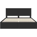  Konstrukcija postelje Črna 180 x 200 cm Inženirsko leseno, (5000121292) | Shoptok.si