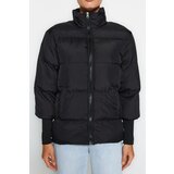 Trendyol Black Oversize Rib Detailed Inflatable Coat | ePonuda.com