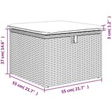  2-dijelni set vrtnih sofa s jastucima bež od poliratana bagrem | shoptok.hr
