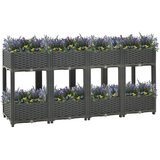vidaXL povišena gredica 160 x 40 x 71 cm od polipropilena Cijene