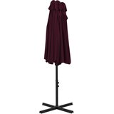 Vanjski suncobran s aluminijskim stupom 460 x 270 cm bordo | shoptok.hr