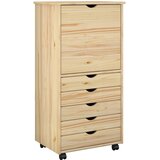  Mobilni ormar Smeđa 53 x 39 x 103 cm Čvrsto borovo drvo | shoptok.hr