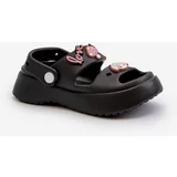 Kesi Lightweight children's foam sandals with embellishments, Black Ifraga