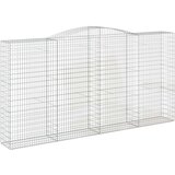  Lučne gabionske košare 4 kom 400x50x200/220cm pocinčano željezo | shoptok.hr