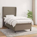  Box spring postelja z vzmetnico taupe 90x190 cm blago, (20791771) | Shoptok.si