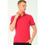 Dewberry T8586 MEN'S POLO NECK T-SHIRT-FUCHSIA-2 | Shoptok.si